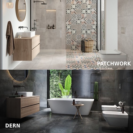 patchwork and dern tiles