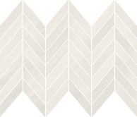 MARKURIA WHITE CHEVRON MOSAIC MATT 29,8 x 25,5
