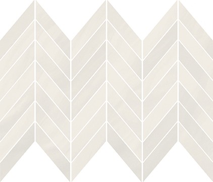 MARKURIA WHITE CHEVRON MOSAIC MATT 29,8X25,5