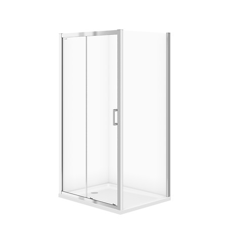 BASIC sliding shower enclosure 100 x 80 x 185