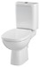FACILE 011 WC compact set with FACILE duroplast, antibacterial, soft-close toilet ...