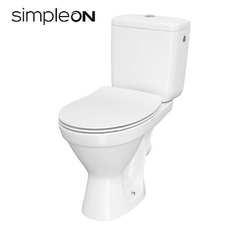 CERSANIA II WC compact 699 SimpleOn 010 with duroplast SLIM toilet seat