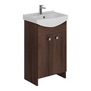 SET 606 SATI CERSANIA 50 BROWN FOR SELF-ASSEMBLY (CABINET + WASHBASIN)