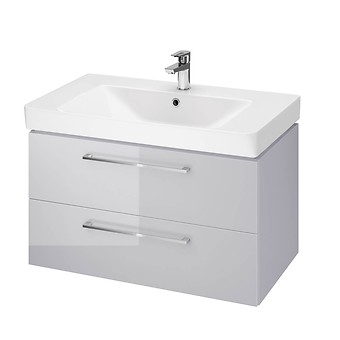 SET B350 LARA MILLE 80 GREY DSM (CABINET + WASHBASIN)