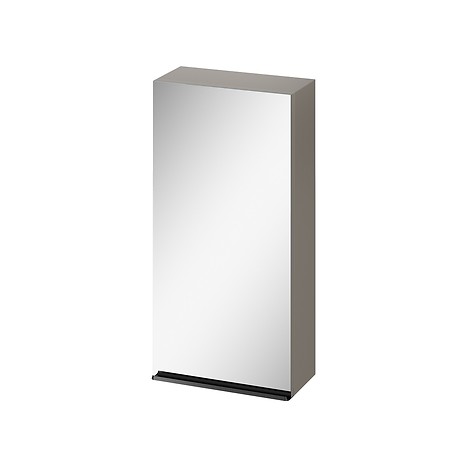 VIRGO 40 mirror cabinet grey with black handle