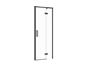 Shower Enclosure Door With Hinges Larga Black 80x195, Right