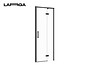 Shower Enclosure Door With Hinges Larga Black 80x195, Right