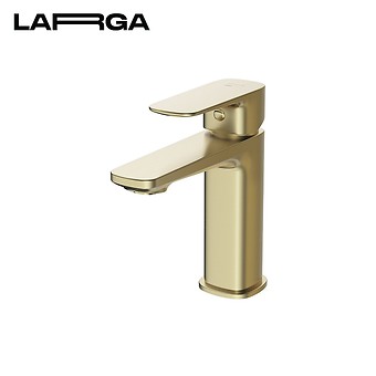 LARGA deck-mounted washbasin faucet gold matt