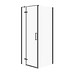 Corner shower enclosure JOTA (80x80x195) - left transparent glass - black