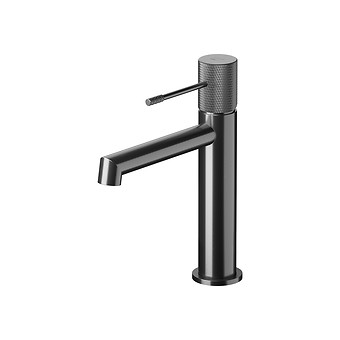 ZEN deck-mounted washbasin faucet gun metal