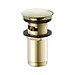 Universal metal automatic Click-Clack plug gold matt