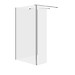 SET B800: shower enclosures walk-in MILLE chrome 90x100x30x200 movable wall