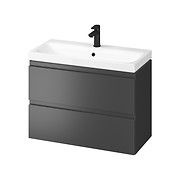 SET B813 MODUO SLIM 80 anthracite DSM (cabinet + washbasin)