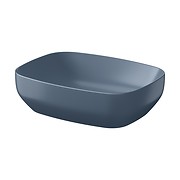 LARGA by Cersanit 50×38 countertop washbasin rectangular blue matt