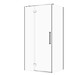 SET C90: Shower enclosure rectangular CREA hinge 100X90X200 left chrome ...