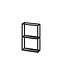 WALL HUNG CABINET ZEN by Cersanit 40 BLACK