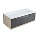 SMART 160x80 bathtub asymmetric left side