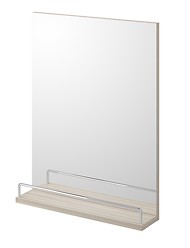 SMART mirror with shelf light ash
