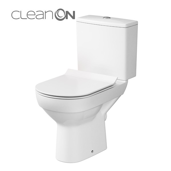 telegram Vleien uitslag CITY 010 WC compact NEW CleanOn 601 with duroplast, antibacterial,  soft-close and easy-off toilet seat (K35-035), where to buy - Cersanit