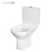 CITY 010 WC compact NEW CleanOn 601 with duroplast, antibacterial, soft-close and ...