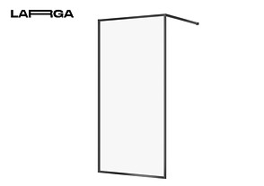 Душова кабіна WALK-IN LARGA 100х200, профіль чорний