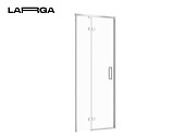 Двері душової кабіни LARGA 80х195 розпашні лівосторонні, профіль хром