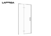 Двері душової кабіни LARGA 100х195 розпашні лівосторонні, профіль хром