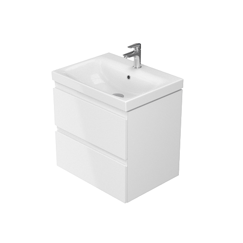 MODUO SLIM 50 washbasin cabinet white